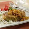 Pineapple Curried Pork Chops
